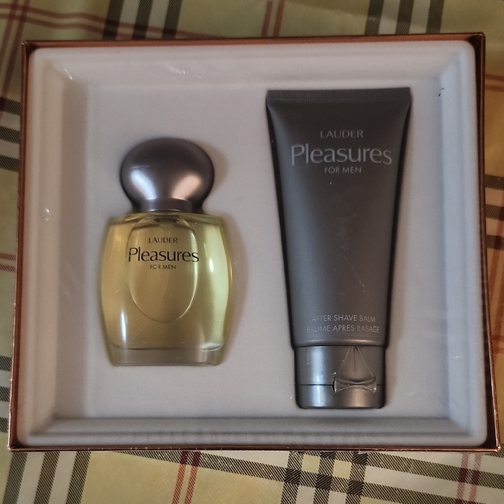 Estee Lauder Pleasures for Men Gift Set NEW SEALED BOX